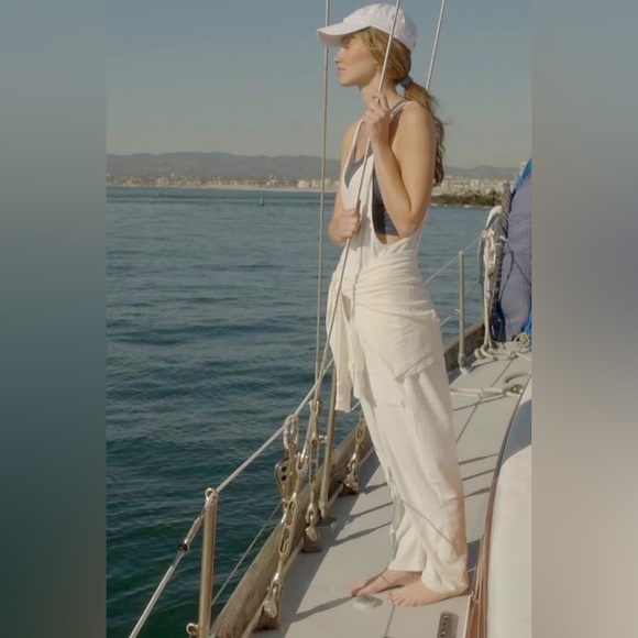 FREE PEOPLE Hot Shot Towel Terry Onesie In White NEW $90! - Picture 5 of 5